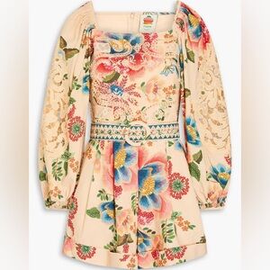 Farm Rio Guipure Romper